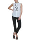 Фото #7 товара Блузка без рукавов Calvin Klein с оборками спереди, размеры для обычного и маленького роста