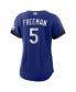 ფოტო #4 პროდუქტის Women's Freddie Freeman Royal Los Angeles Dodgers City Connect Replica Player Jersey