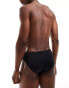 Emporio Armani Bodywear logo tape swim briefs in black