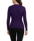 ფოტო #3 პროდუქტის Women's Long Sleeve Top with Snap Buttons