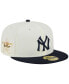 Фото #1 товара Men's Stone and Navy New York Yankees Retro 59FIFTY Fitted Hat