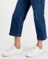 Фото #6 товара Petite High-Rise Cropped Wide-Leg Jeans, Created for Macy's