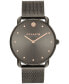 ფოტო #1 პროდუქტის Women's Elliot Grey Stainless Steel Mesh Bracelet Watch 36mm