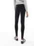 Фото #8 товара Pieces Tall high waisted leggings in black