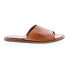 Фото #1 товара Bed Stu Kate F373157 Womens Brown Leather Slip On Slides Sandals Shoes 9