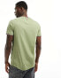 Фото #2 товара Tommy Hilfiger logo tipped t-shirt in olive green