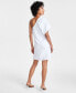 Фото #2 товара Women's One-Shoulder Mini Dress, Created for Macy's