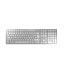 Cherry DW 9100 SLIM - RF Wireless + Bluetooth - QWERTY - Silver - Mouse included