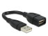 Delock 15cm USB 2.0 - 0.15 m - USB A - USB A - USB 2.0 - Male/Female - Black