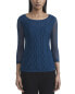 Фото #1 товара Lafayette 148 New York Double Layer Cable Intarsia Linen-Blend Sweater Women's