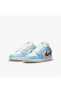 Фото #10 товара Air Jordan 1 Low Ice Blue Black (gs) - 554723-401