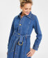 Фото #4 товара Women's Denim Trench Coat, Created for Macy's
