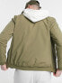 Фото #3 товара Jack & Jones Essentials zip through bomber jacket in khaki