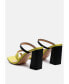Фото #3 товара Women's Marve Contrast Strap Block Heel Sandals