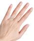 ფოტო #2 პროდუქტის Diamond Channel-Set Milgrain Band (3/4 ct. t.w.) in 14k White Gold