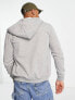 Only & Sons zip through hoodie in light grey