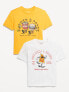 Фото #1 товара Short-Sleeve Graphic T-Shirt 2-Pack for Boys