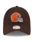 ფოტო #3 პროდუქტის Women's Brown Cleveland Browns Core Classic 9TWENTY Adjustable Hat