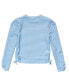 ფოტო #3 პროდუქტის Toddler, Child Girls Cornflower Stripe Sustainable LS Rash Top