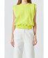 ფოტო #1 პროდუქტის Women's Powder Shoulder Sleeveless Top