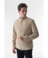 Men's Genuine Leather Casual Jacket, Beige