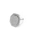 ფოტო #1 პროდუქტის Crystal Octagon Shaped White Dextera Cocktail Ring