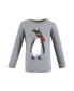 Фото #13 товара Toddler Boys Long Sleeve T-Shirts, Winter Penguin Moose