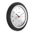 Фото #3 товара Часы настенные цифровые Mebus 19449, круглые черно-белые из пластика, современные на батарейках