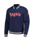 Фото #2 товара Men's Navy Los Angeles Angels Pack Pro Camden Full-Zip Track Jacket