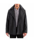 Men's Mason Wool Blend Pea Coat Jacket Double Breasted Dress Coat