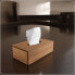 Tissue-Box-Halter Braun Rippe Holz