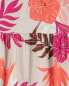 Фото #9 товара Платье для малышей Carter's Toddler Tropical Crinkle Jersey - Тропическое платье из креп-джерси