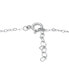 Lab-Created Ruby Apple Cluster Ankle Bracelet in Sterling Silver, Created for Macy's