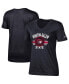 Фото #1 товара Women's Black Winston-Salem State Rams Primary Logo V-Neck T-shirt