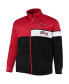 Фото #3 товара Men's Red, Black Chicago Bulls Big and Tall Pieced Body Full-Zip Track Jacket