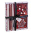 Фото #1 товара Круглый канделябр с подставкой Рождество Красный Металл Стеклянный Парафин 21,4 x 17 x 3,8 cm