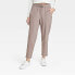 Фото #1 товара Women's Stretch Woven Taper Pants - All in Motion Dark Brown L