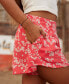 ფოტო #6 პროდუქტის Juniors' Midnight Avenue Flowy Shorts