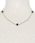 ფოტო #2 პროდუქტის Cultured Freshwater Pearl (7-8mm) & Onyx Bead Statement Necklace in Sterling Silver, 18" + 2" extender, Created for Macy's