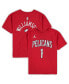 ფოტო #2 პროდუქტის Preschool Boys and Girls Zion Williamson Red New Orleans Pelicans Statement Edition Name and Number T-shirt