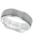 Men's Titanium Ring, 7mm Diamond Accent Wedding Band