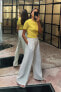 WIDE-LEG HIGH-WAIST TROUSERS