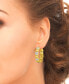 ფოტო #6 პროდუქტის Diamond Accent Gold-plated, Silver Plated or Rose Gold Plated X and Heart Earrings