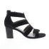 Фото #1 товара David Tate Francis Womens Black Narrow Nubuck Zipper Strap Heels Shoes