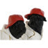 Фото #3 товара Декоративная фигура Home ESPRIT Белый Чёрный Красный Пёс 25 x 12 x 21 cm (2 штук)