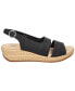 ფოტო #2 პროდუქტის Women's Gannett Buckle Slingback Wedge Sandals