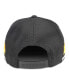 Men's Black Boston Bruins HotFoot Stripes Trucker Adjustable Hat