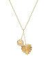 ფოტო #1 პროდუქტის Cubic Zirconia Love Heart, Sun Pendant Y-Necklace