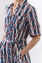 Фото #2 товара Платье из ткани с геометрическим принтом — zw collection ZARA