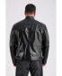 ფოტო #2 პროდუქტის Men's Leather Jacket, Black